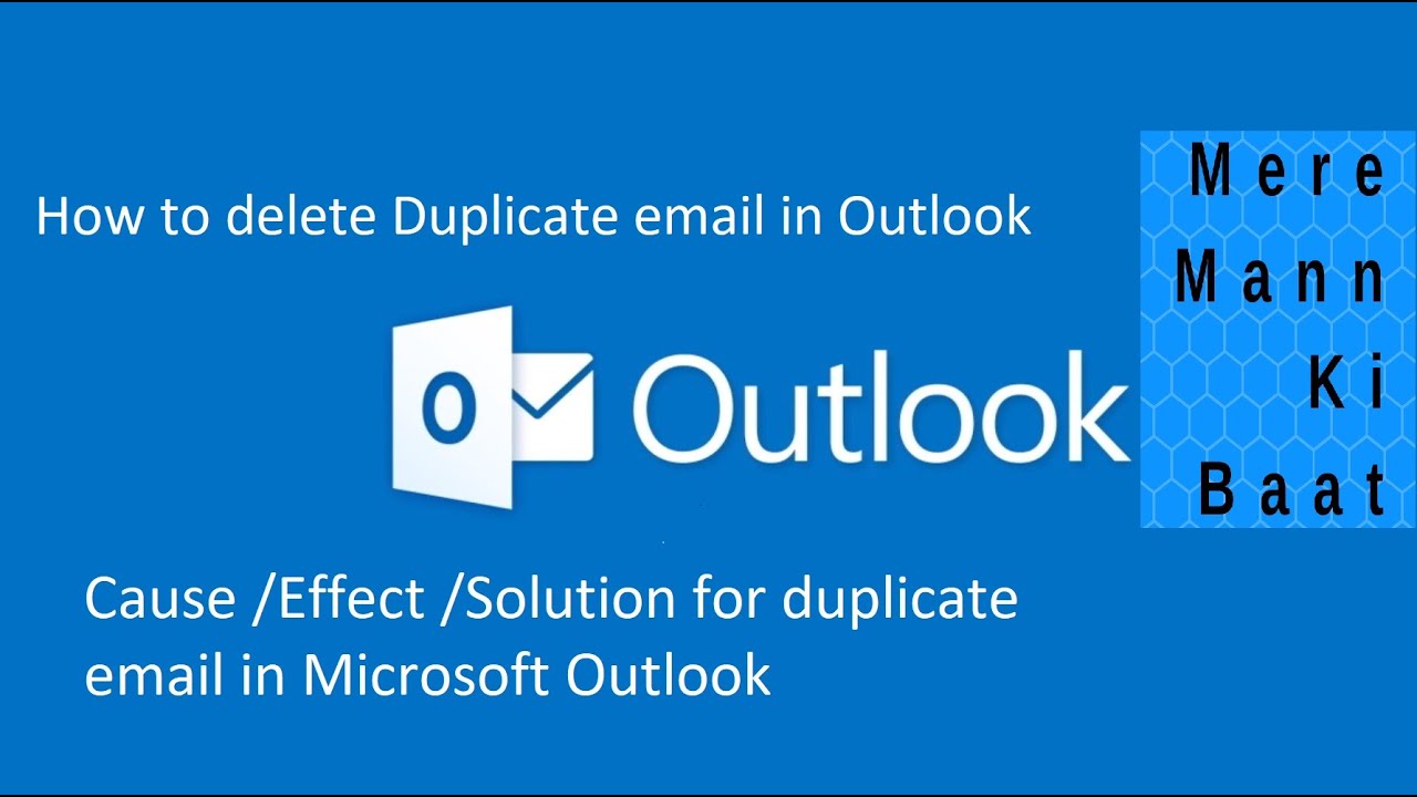 microsoft outlook duplicate emails